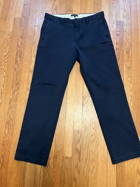 Banana Republic Navy Straight Chinos